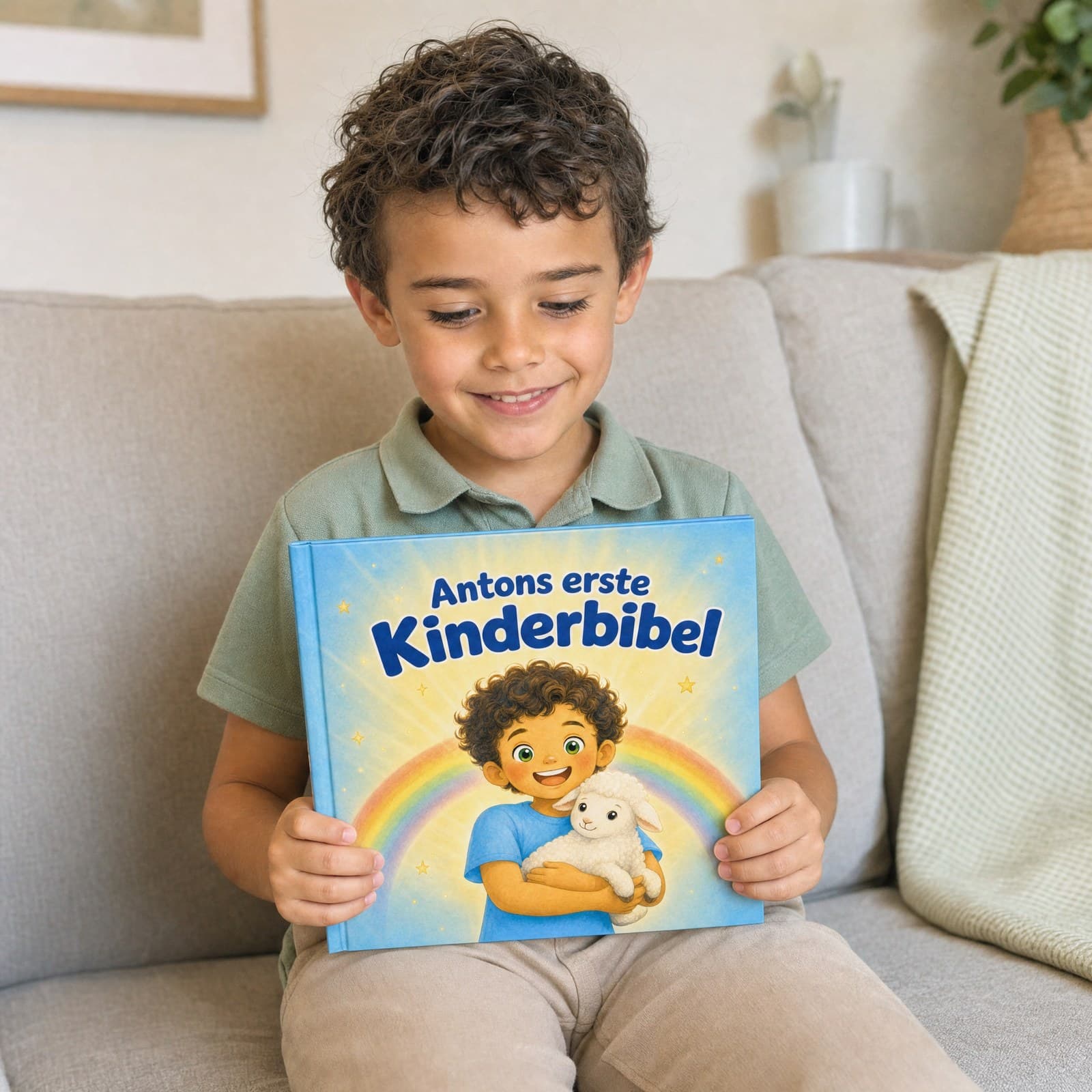 Kind liest sein persönliches Buch