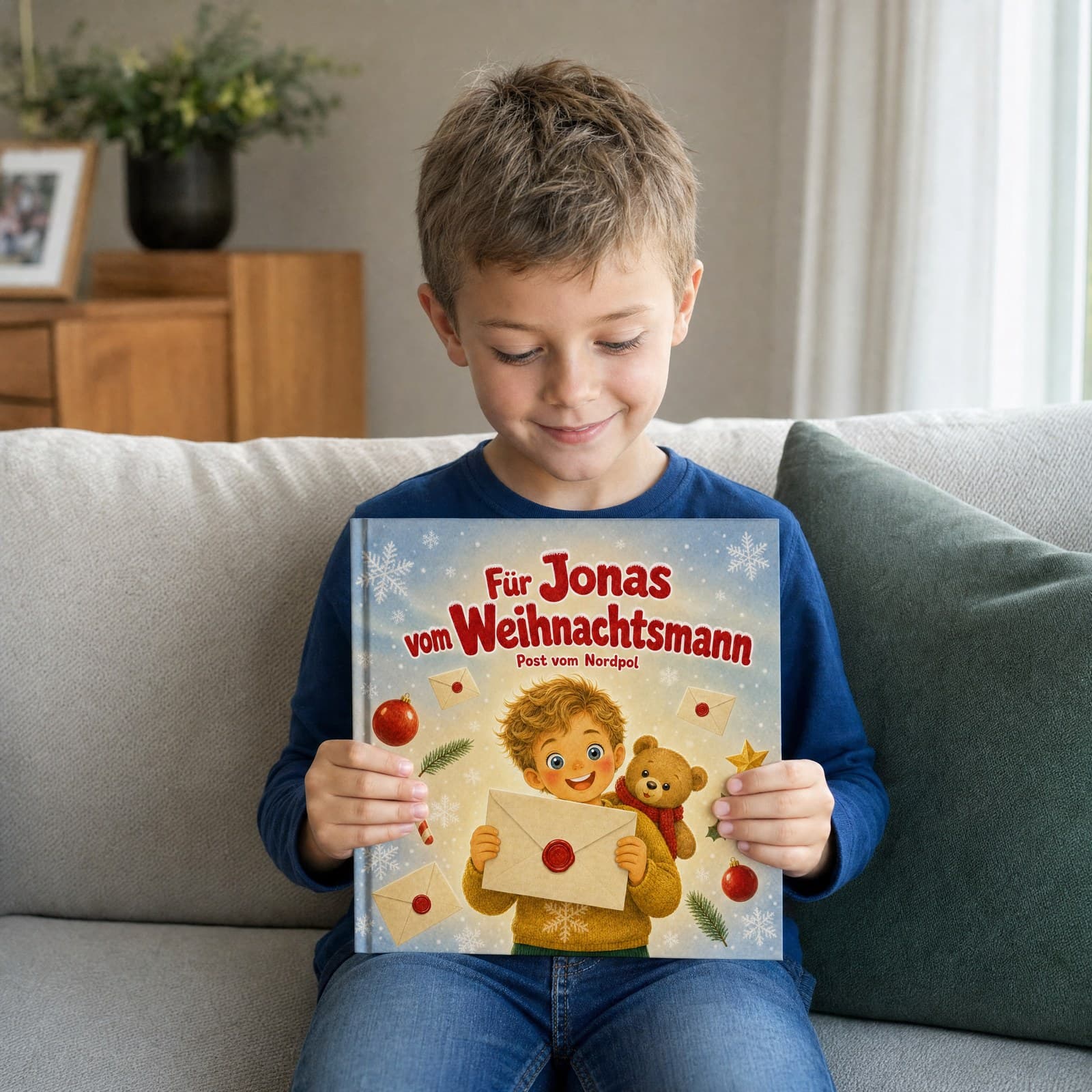 Kind liest sein persönliches Buch
