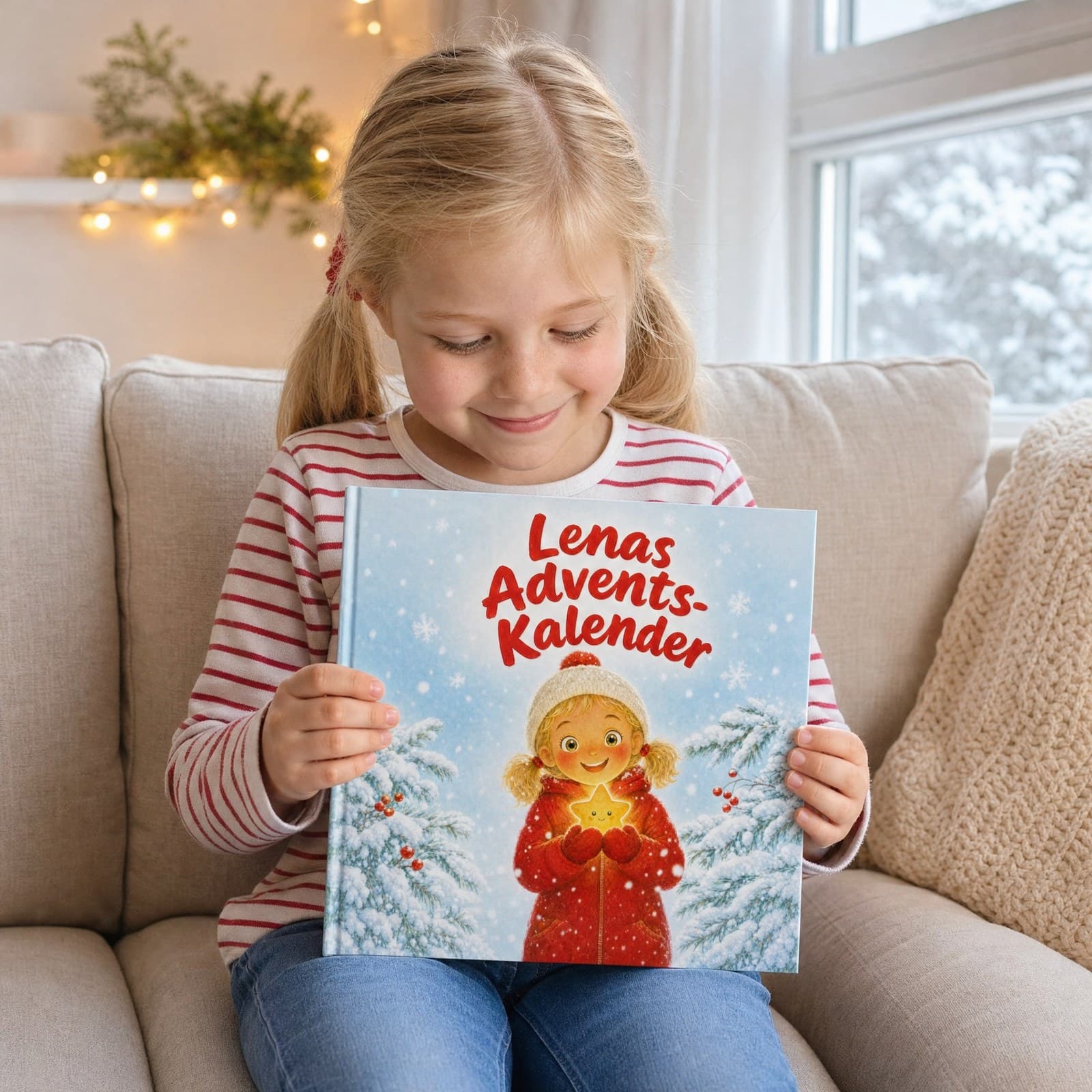 Kind liest sein persönliches Buch