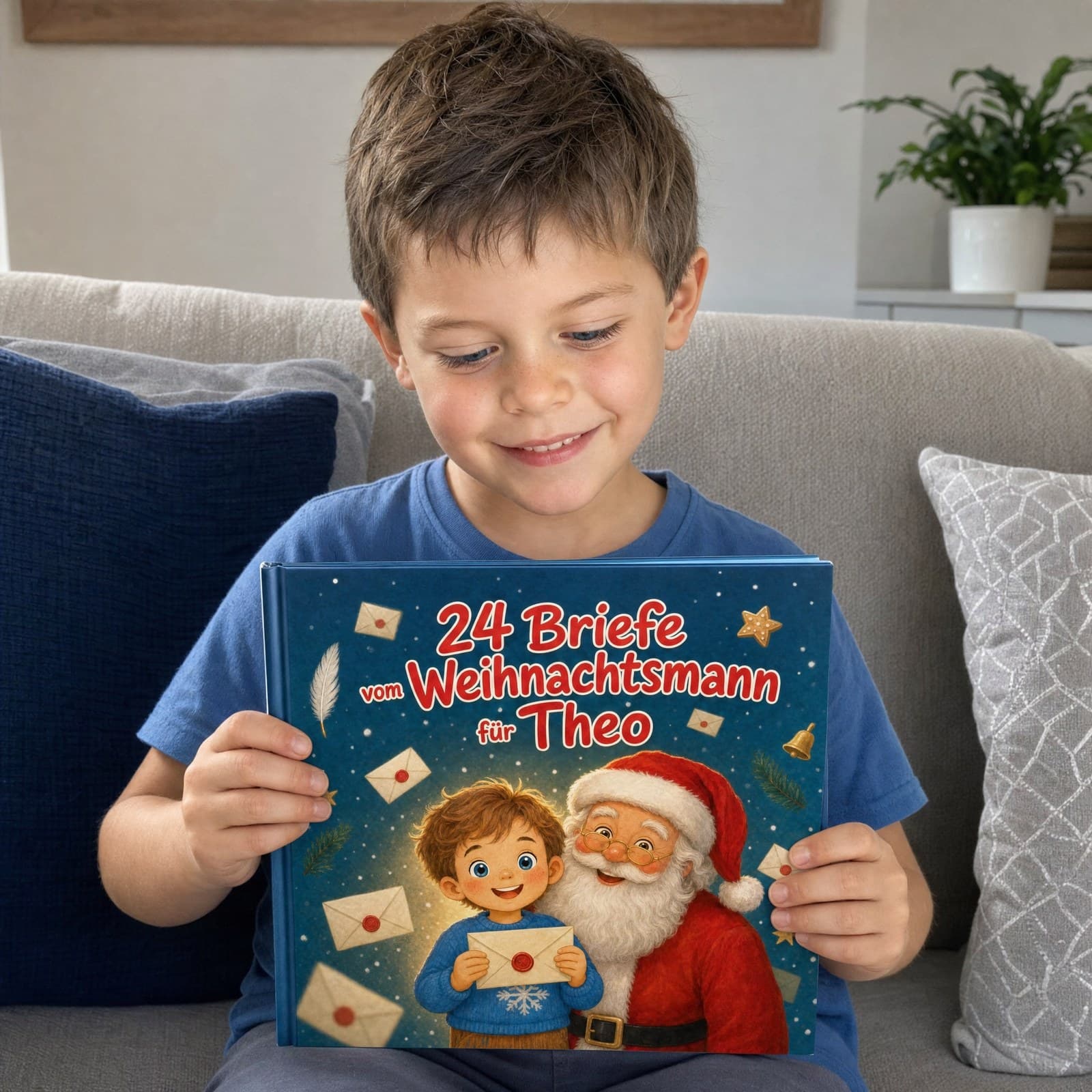 Kind liest sein persönliches Buch