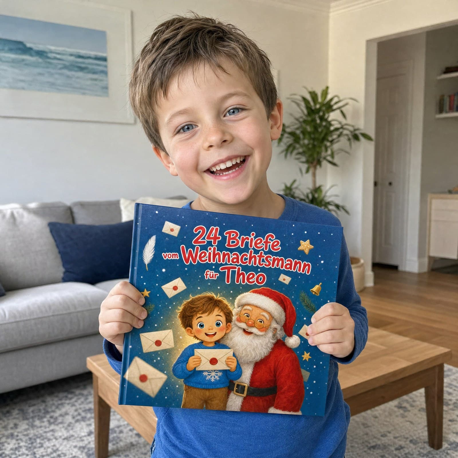 Kind hält sein Buch in den Händen