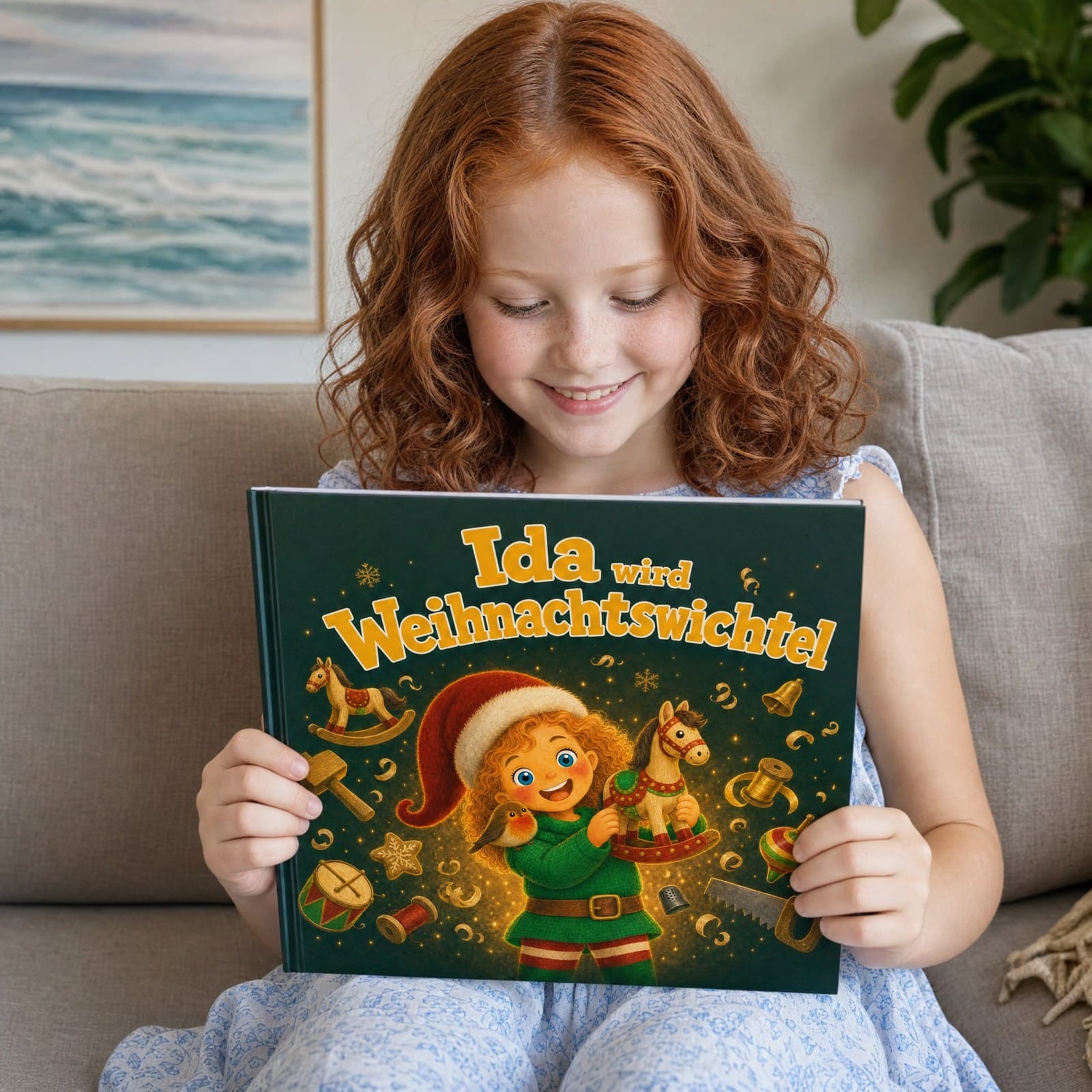 Kind liest sein persönliches Buch