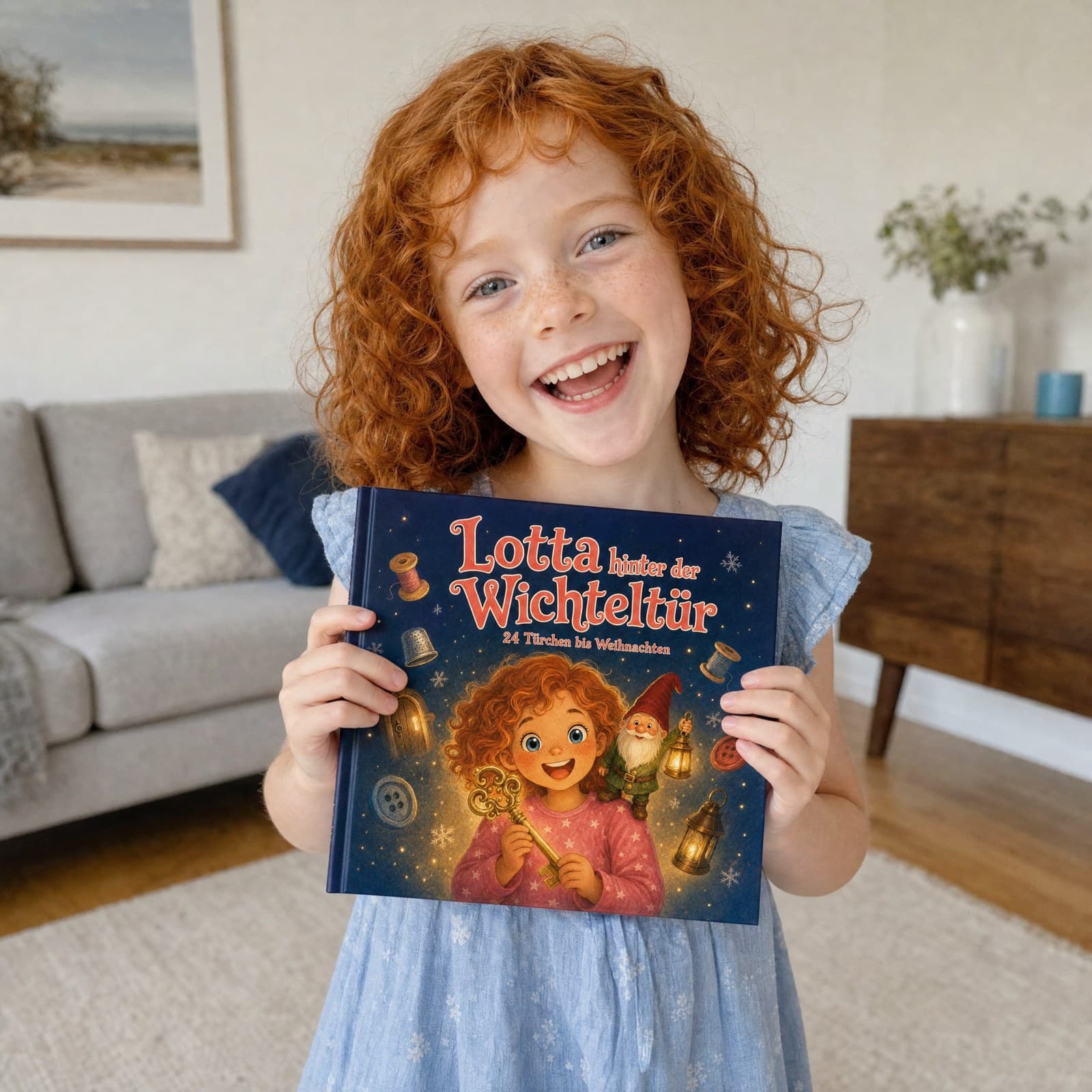 Kind hält sein Buch in den Händen
