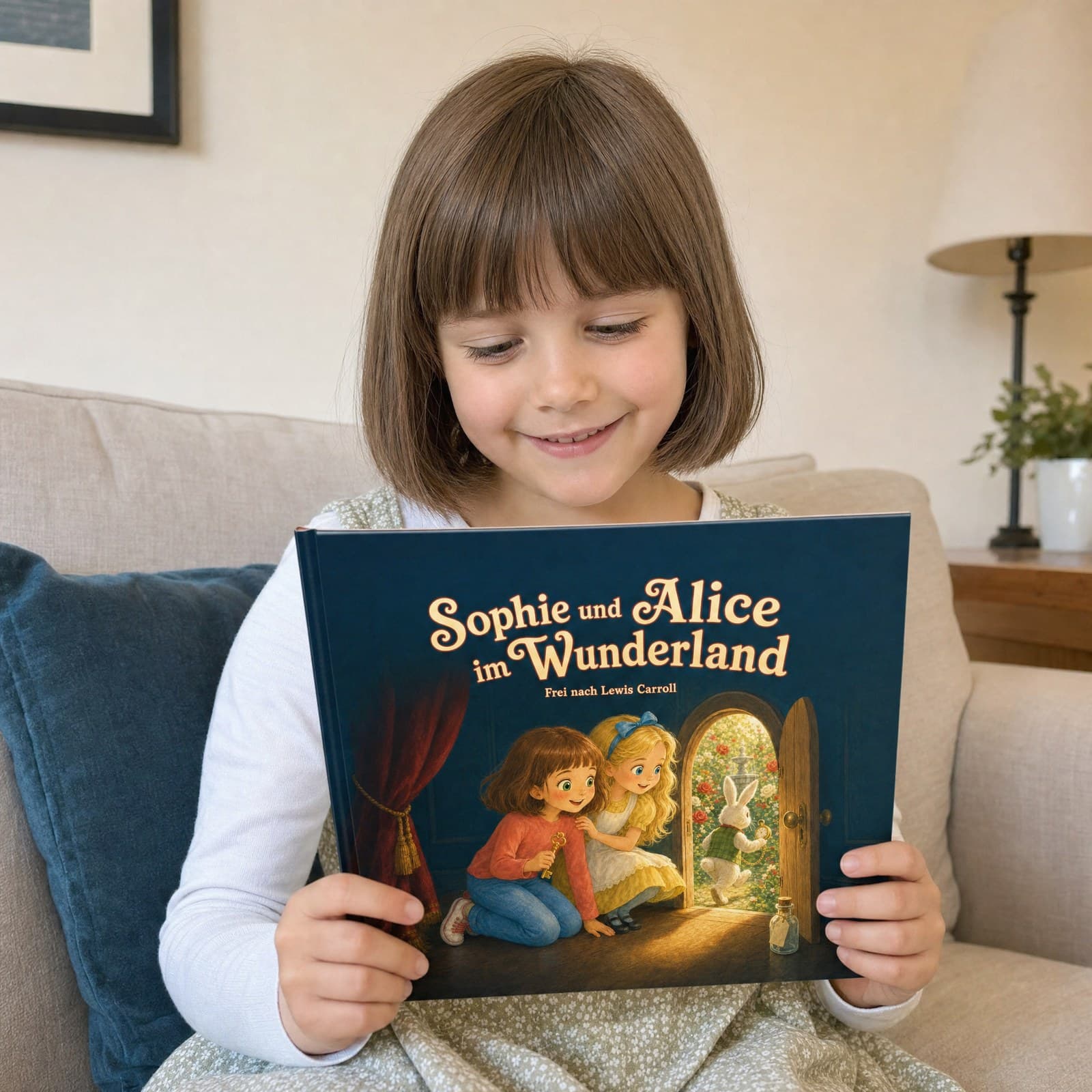 Kind liest sein persönliches Buch