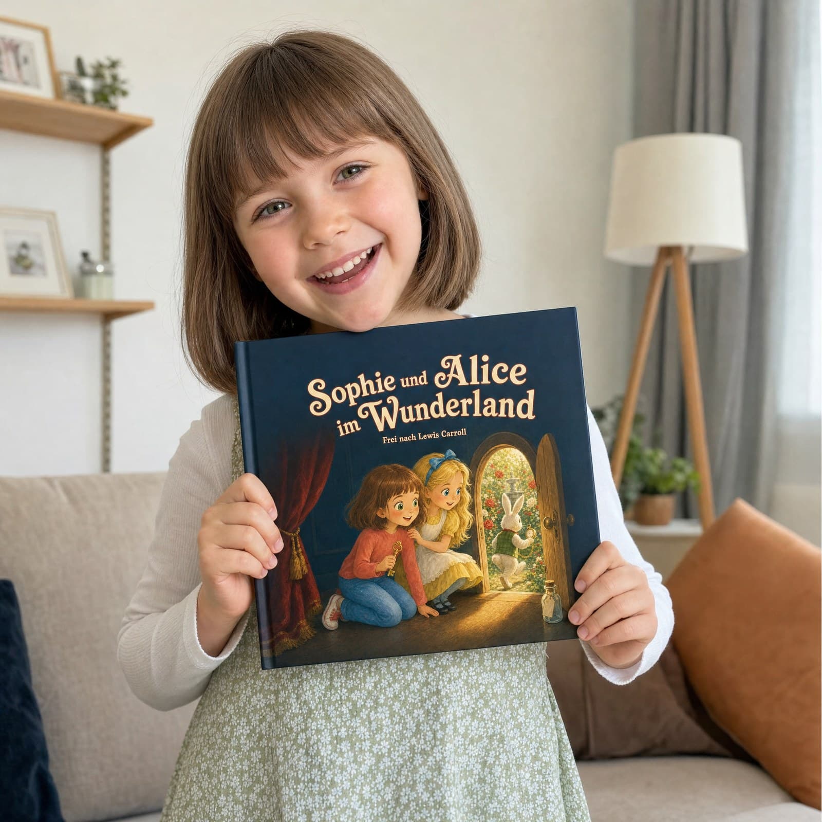 Kind hält sein Buch in den Händen
