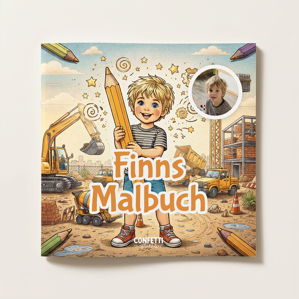 Personalisiertes Malbuch aus eigenen Fotos