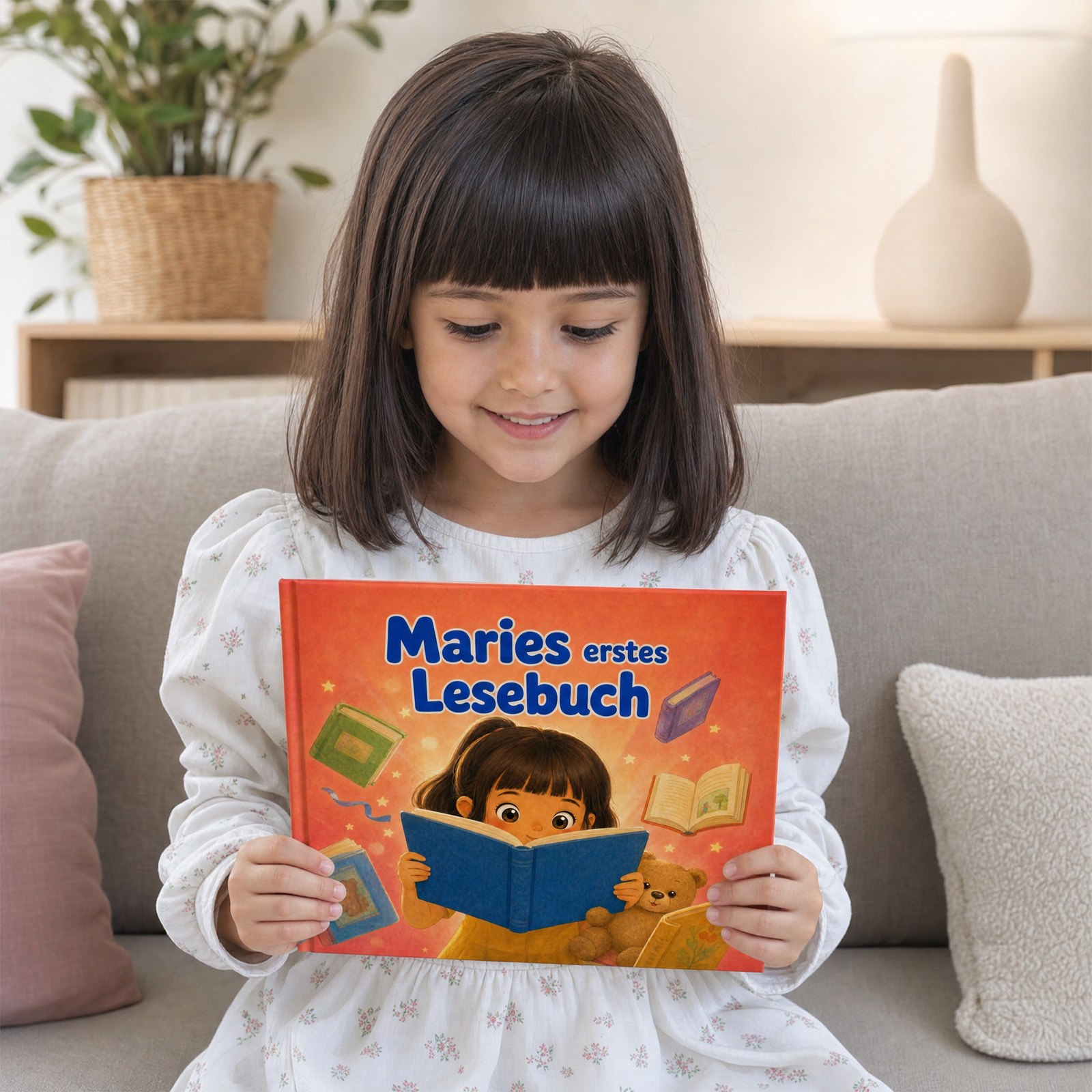 Kind liest sein persönliches Buch